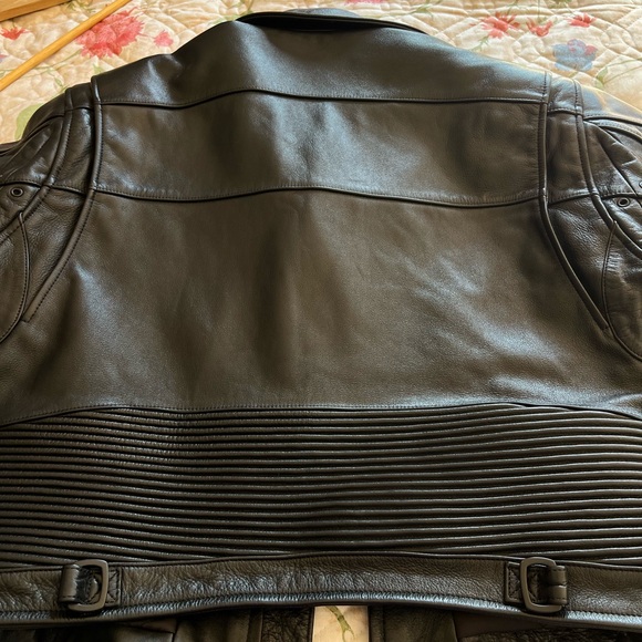 Balenciaga leather logo biker Jacket - Picture 16 of 16